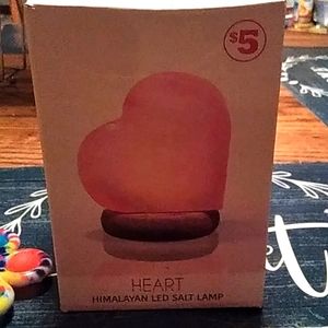 Heart Himalayan  led salt lamp